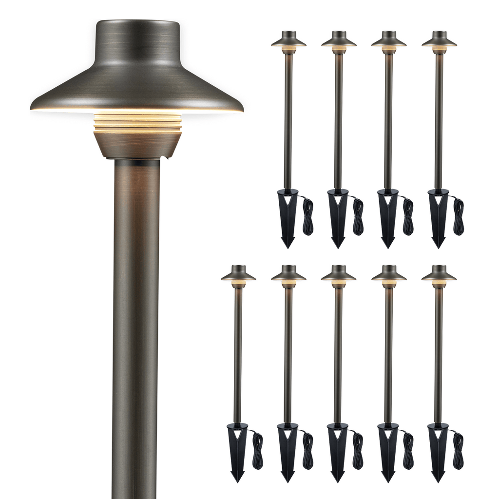 mini outdoor walkway lighting 10 pack