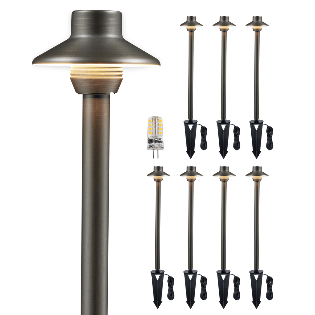 mini outdoor walkway lighting 8 pack