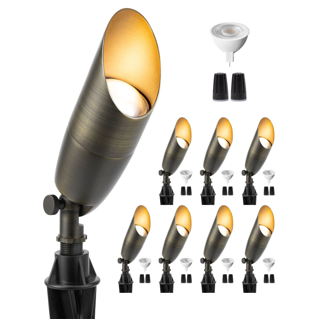 brass spotlight with replaceable bulb