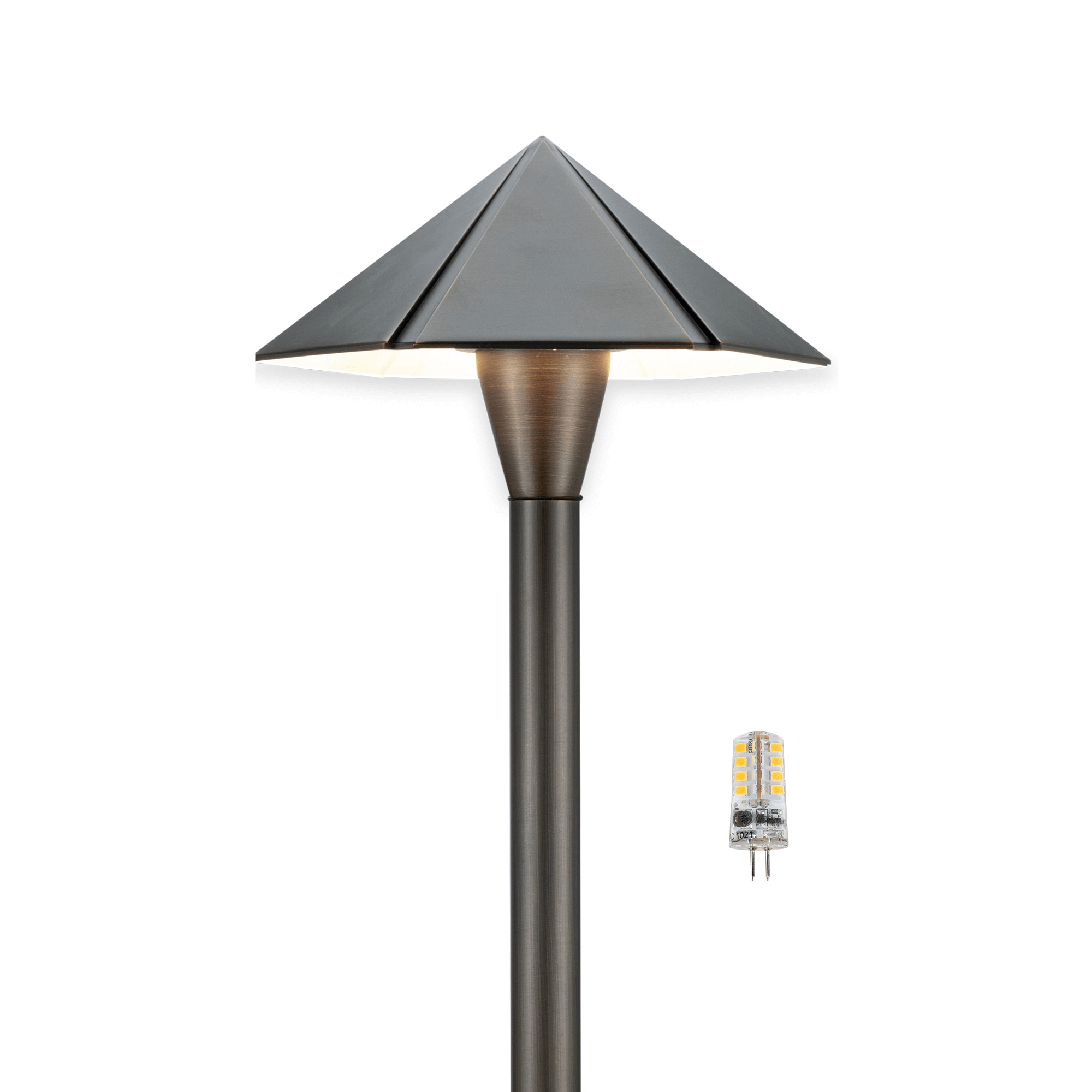 Brass Landscape Light | Waterproof & Easy to Install 1-Pack with Bulb