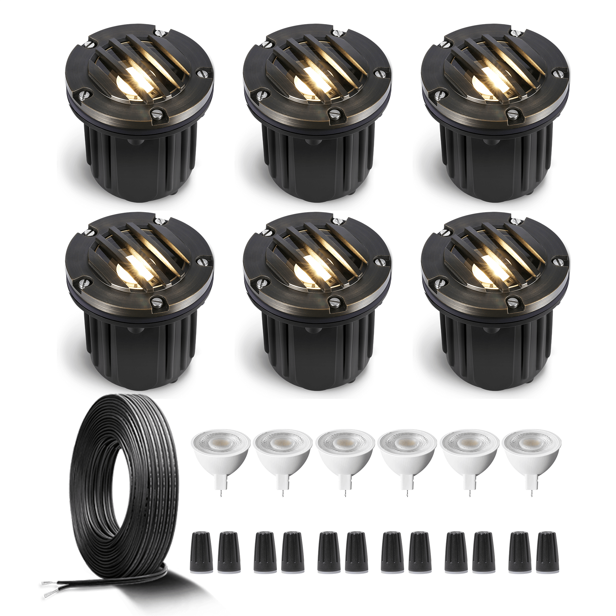 Light Well Rails Outdoor Brass 12V Well Lights Kits – Gardenreet Lighting