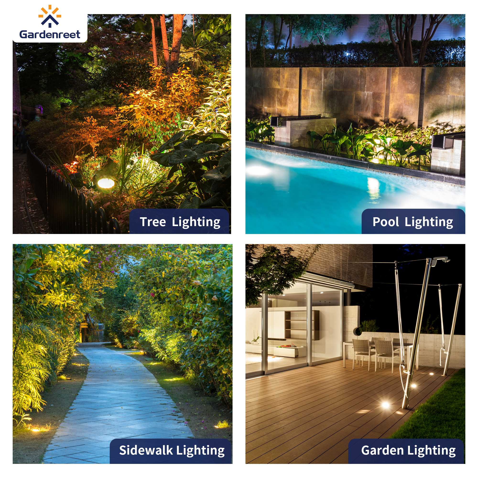 Well Light Tree Brass 12V In Ground Well Lights – Gardenreet Lighting