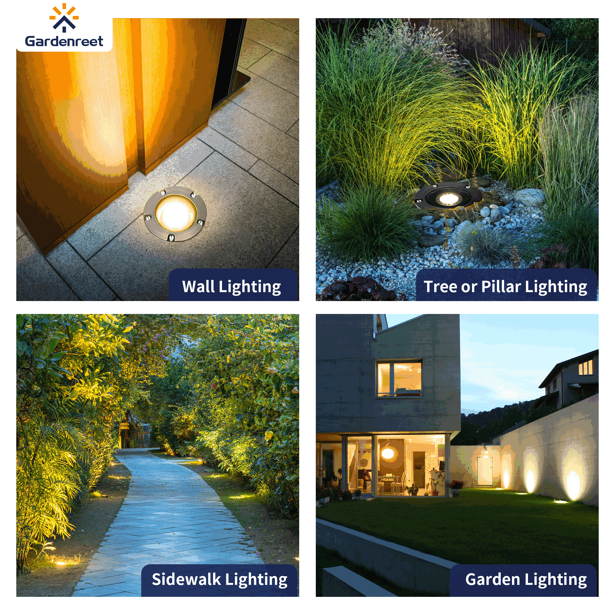 Well Light Tree Outdoor Brass Low Voltage Well Lights Kits – Gardenreet Lighting