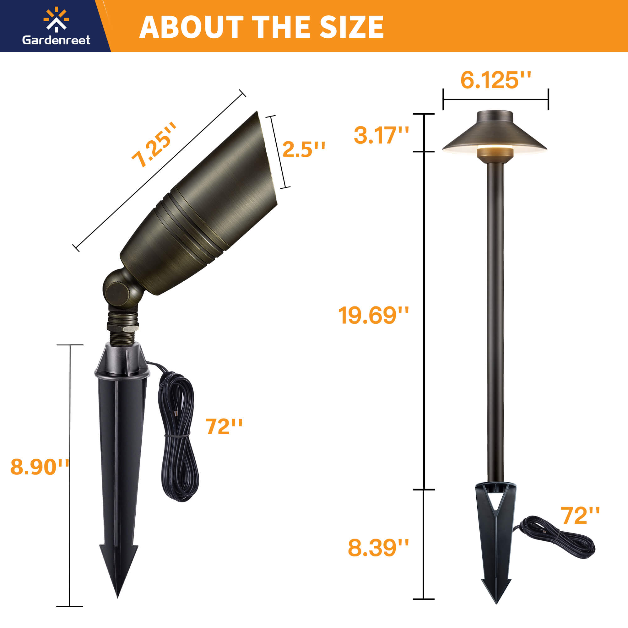 Metal Landscape Lighting Kits