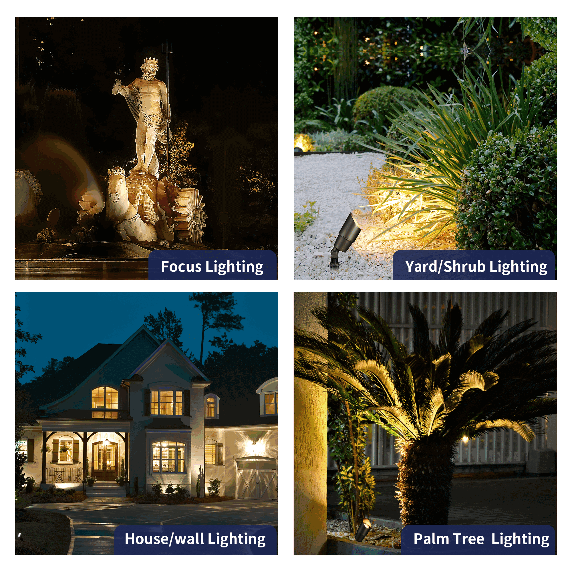 Mini Solid Brass Low Voltage Landscape Spotlight Uplight - Gardenreet – Gardenreet